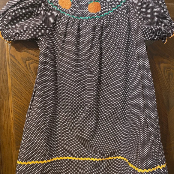 NWT Smocked Pumpkin Dress - Picture 6 of 9